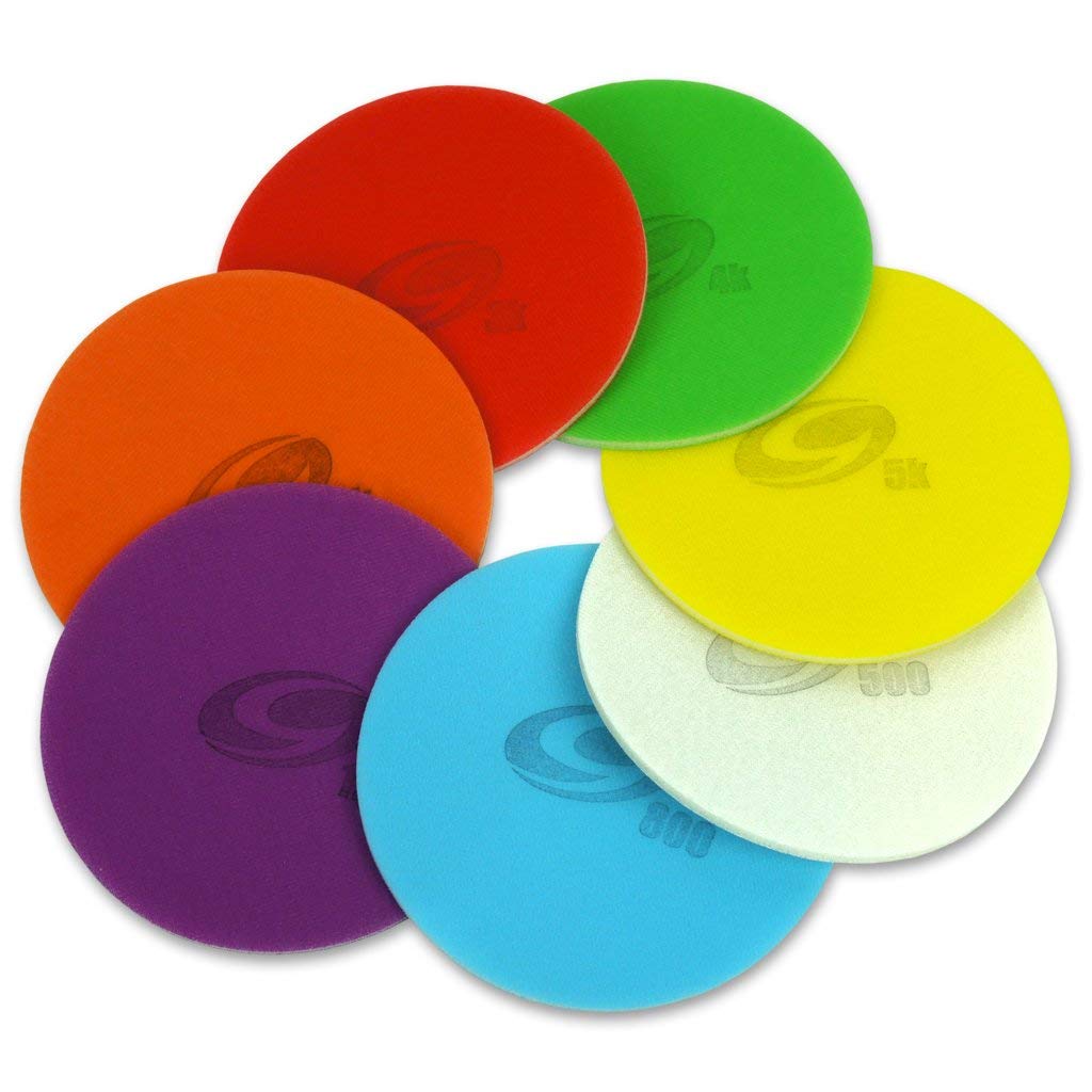 GenesisBowling Pure Surface™ - Premium Surface Abrasive Pads - 7 Grit Set