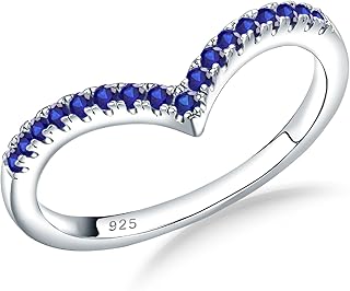 Crisss Cross Ring, Moissanite Wedding Band, 14K Gold Plated Sterling Silver Wedding Rings for Women Stackable Bezel/Curve/Wishbone Eternity Ring for Her, Size 6-10
