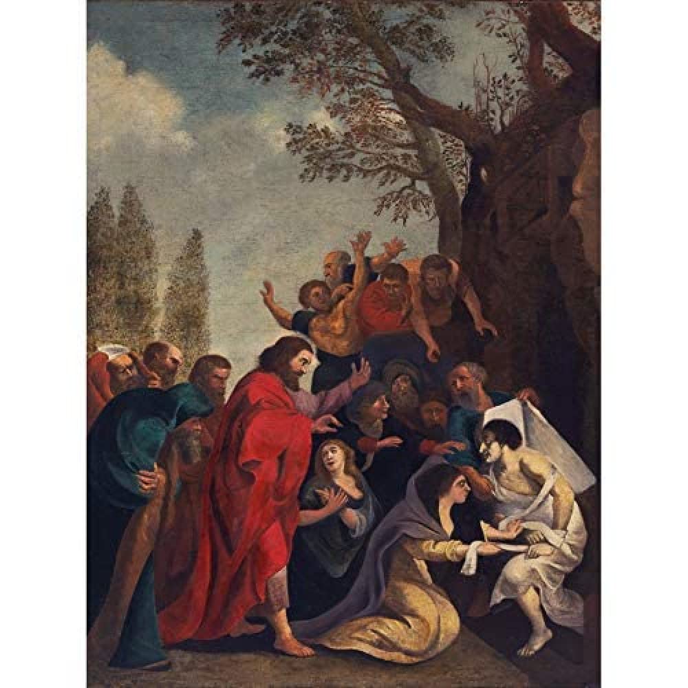 Artery8 Peter Paul Rubens Raising Of Lazarus Painting Art Print Canvas Premium Wall Decor Poster Mural