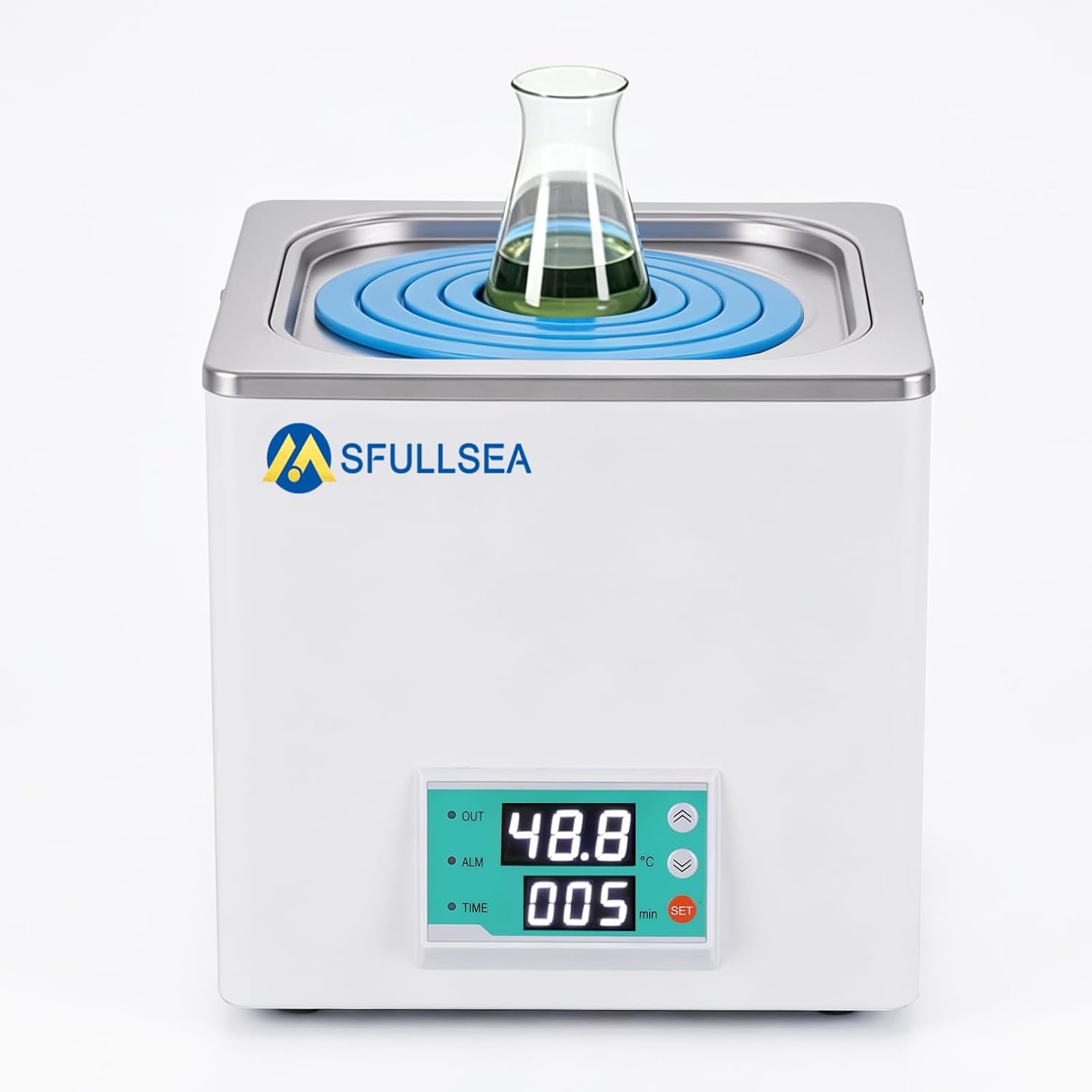 Digital Thermostatic Lab Water Bath, Water Bath Heater with ±0.1°C Precision Control (6L -2 Openings)