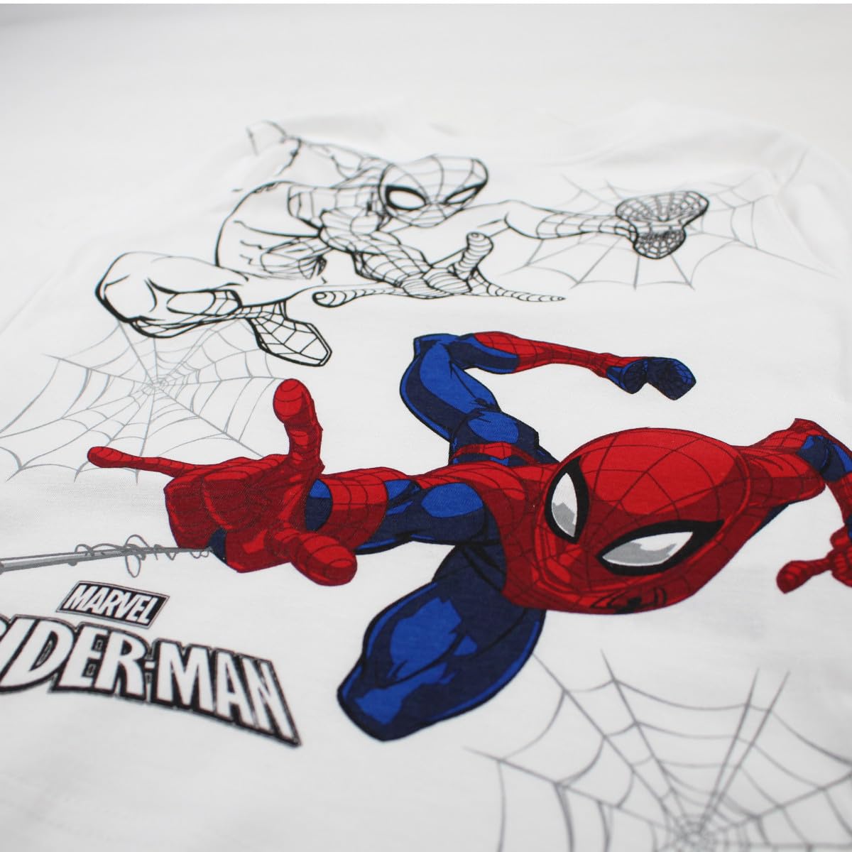 Disney Unisex Kinder Pyjama Coton Garcon Spiderman Two-Piece Children's Sweatshirt and Pants Set (2er Pack)
