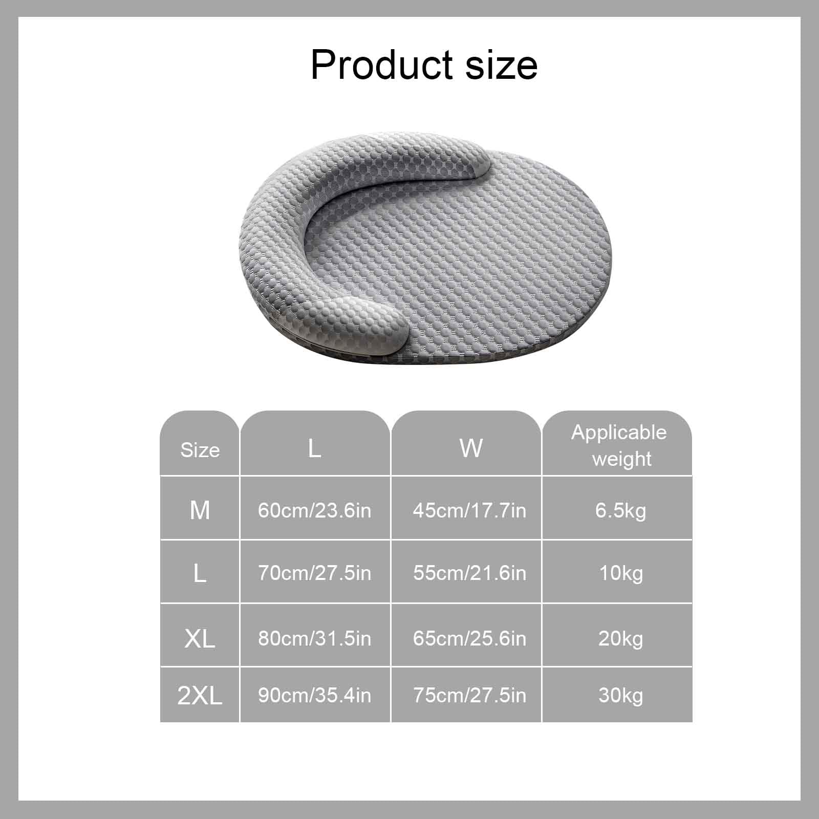 con Funda extraíble Lavable y Base Antideslizante(XL)