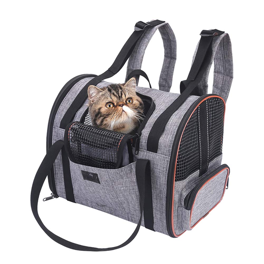 Mochila de Transporte para el pequeño Perro del Gato, Bolso Plegable Lavable Plegable para el avión de Viaje Tren Tren Avión homologado
