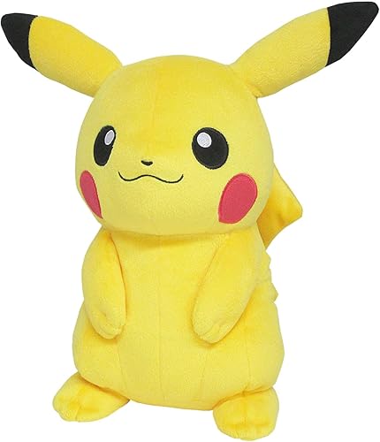 Sanei Pokemon All Star Collection PP16 Pikachu - Peluche de peluche, 13 pulgadas, mediano