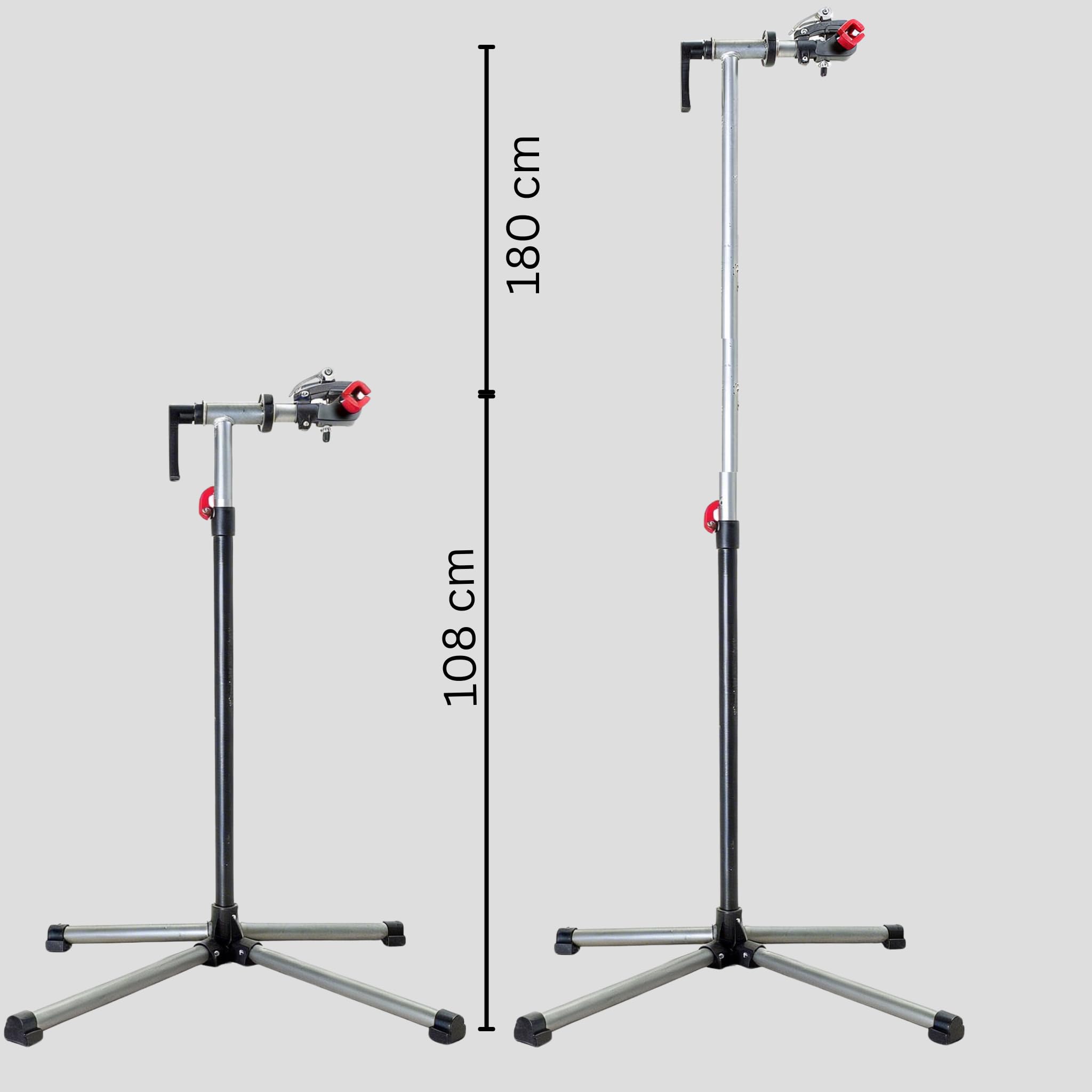 Generisch Fahrradmontageständer bis 30kg – Stabiler Reparaturständer für E-Bike, MTB & Rennrad | Höhenverstellbar 109-180cm, 360° Drehklemme & Magnet-Ablage | Inkl. Werkzeug