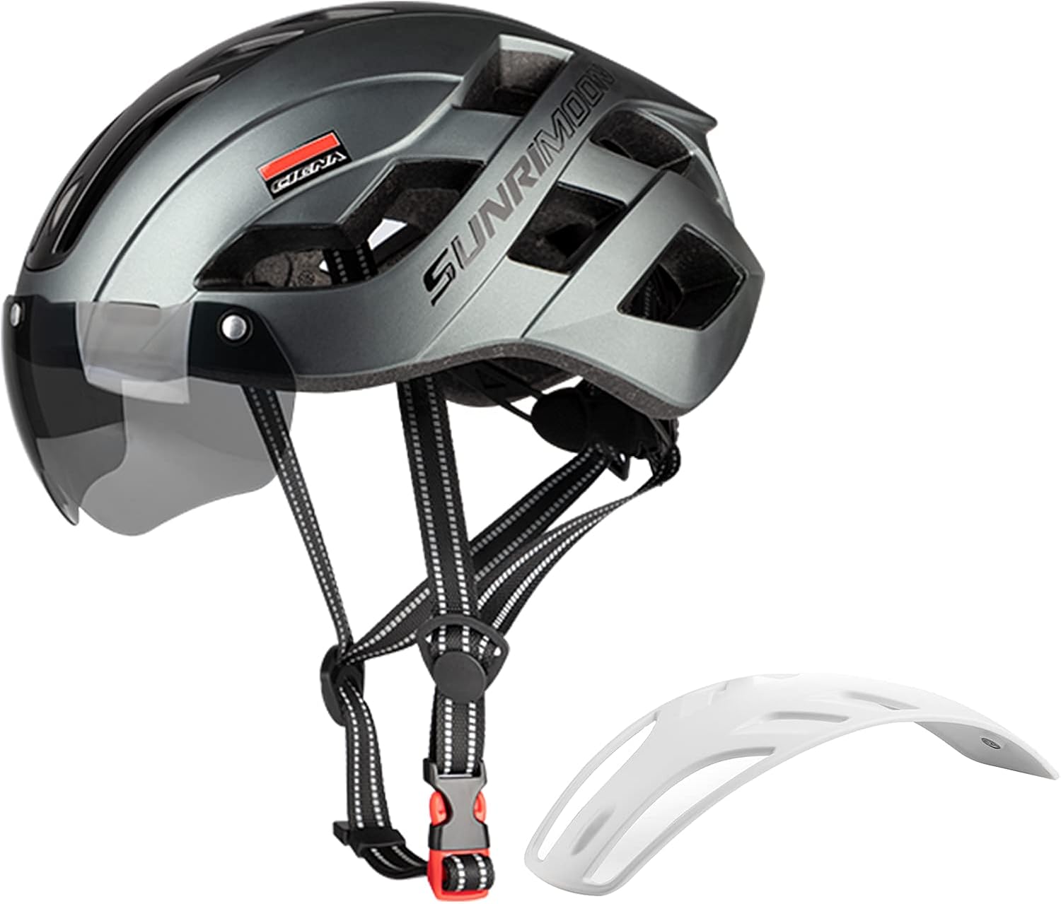 Adult Bike Helmet Bicycle Helmets for Adults Men Women Adjustable Cycling Helmets with USB Rechargeable Rear Light & Detachable Magnetic Goggles & 3 in 1 Panel for Mountain & Road Biking Cycle Helmet : Sports & Outdoors