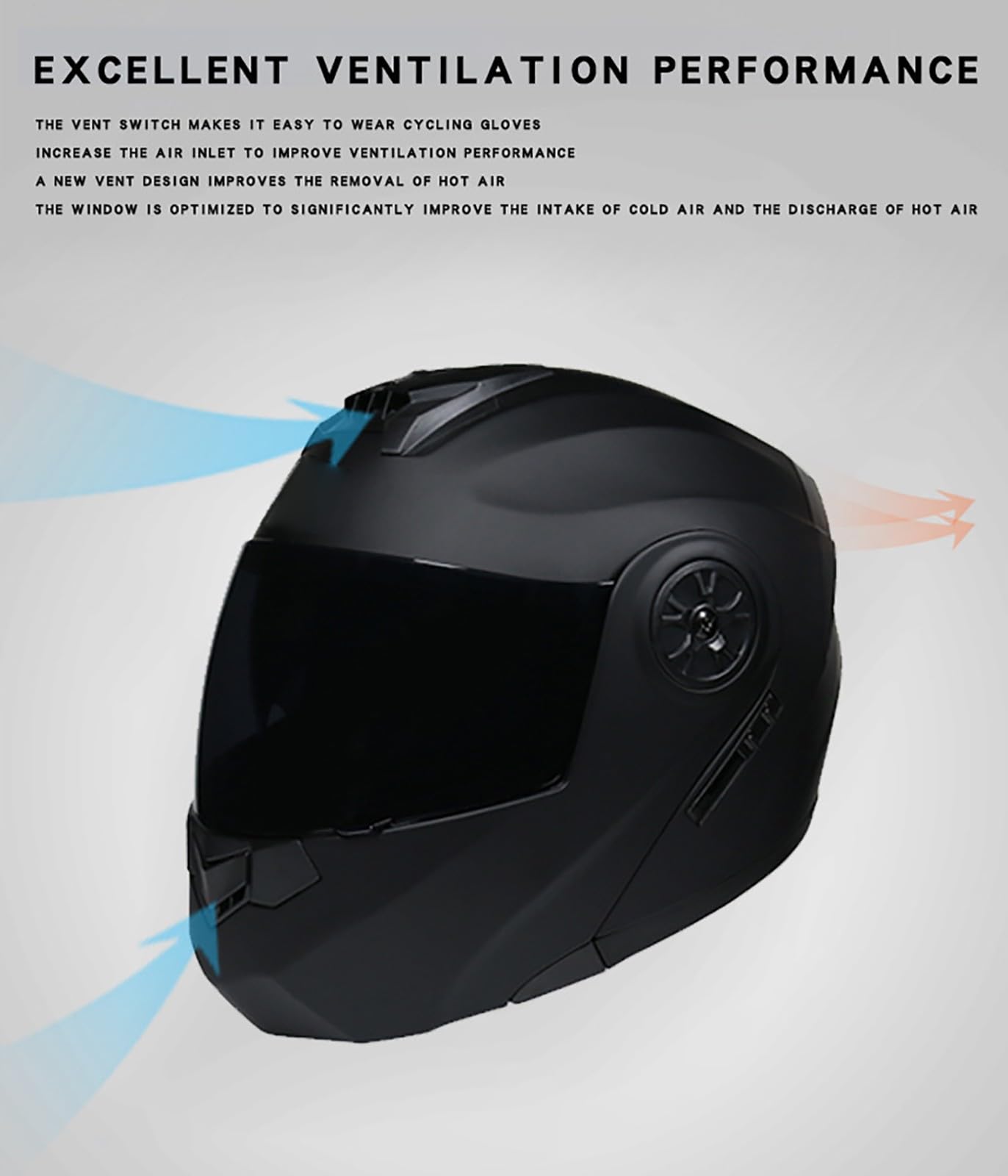 Cascos de moto modulares abatibles, casco integral homologado por la ECE, casco de scooter con visera doble, cascos de moto para hombre y mujer. 7,XL=61-62CM