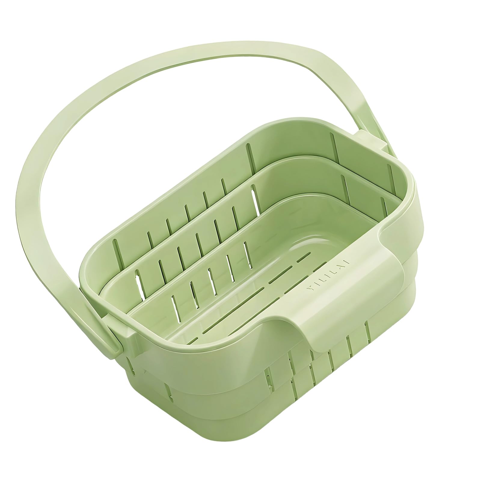 LXJLXD Space Saving Foldable Drainer Basket Kitchen Sink Hanging Strainer for Fruits Vegetables Pastas Quick Water Drainage Expandable Collapsing Colander
