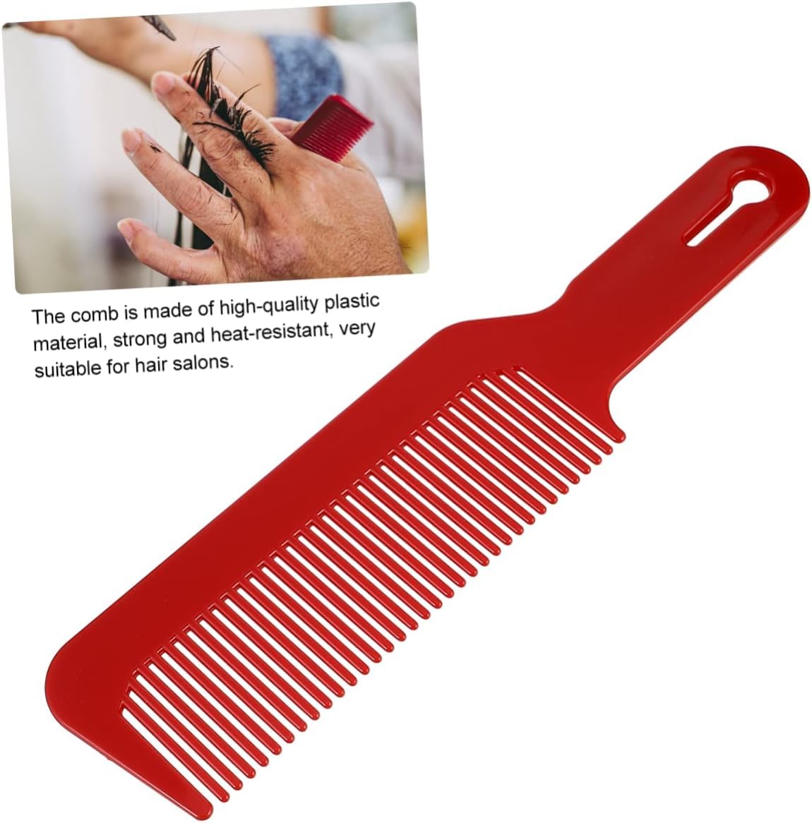 drewniany grzebień, Drewniany grzebień z drzewa sandałowego 6 szt. grzebienia fryzjerskiego Drewniane grzebienie szczotka do włosów okrągły, rzadki(Redx3pcs,21.8X4.9cmx3pcs)
