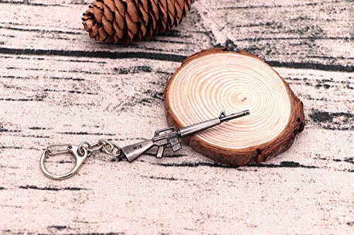 Avec Joie Mini Metal Shooting Gun Model Keychain Pendant Keyring Tank Sniper Rifle And Pistol Pendant Keychain Gift For Boyfriend Weaphones And Gun Enthusiasts #TOP2