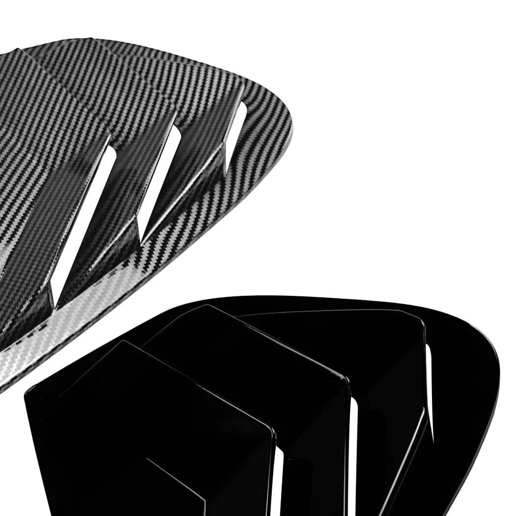 Laterale Lunotto Posteriore Ala Trim Per X6 Per E71 Per E72 2008-2014 Nero Auto Lunotto Posteriore Lato Otturatore Feritoia Copertura Trim Adesivo Spoiler Tuning | Carbon Look