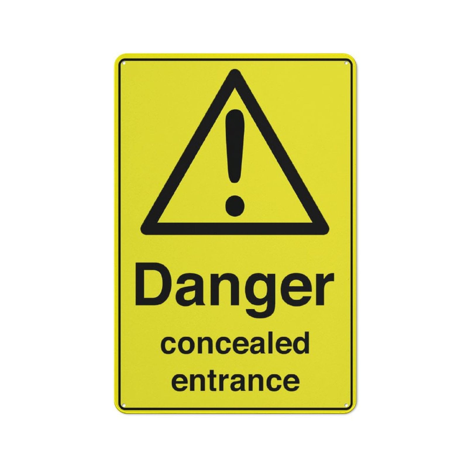 peiyeety Danger Concealed Entrance Sign for House 12x16 Inches Yard Sign, Premium Aluminum, Sun-Proof, Rust-Free