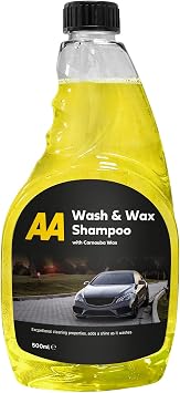AA Car Cleaning Kit, 8-Piece Set with 4 Cleaners, Microfibre Cloths, Sponge and Bucket
