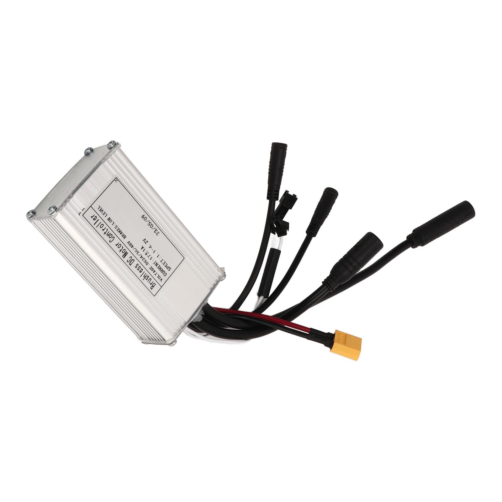 BuyWeek Contrôleur de Moteur sans Balais 24 V 36 V 48 V 250 W 350 W, Contrôleur sans Balais à Onde Sinusoïdale 17 A 3 Modes avec Connecteur Étanche pour Vélo Électrique, Scooter Électrique
