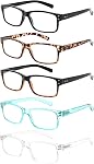 NORPERWIS Reading Glasses 5 Pairs Quality Readers Spring Hinge Glasses for Reading for Men and Women