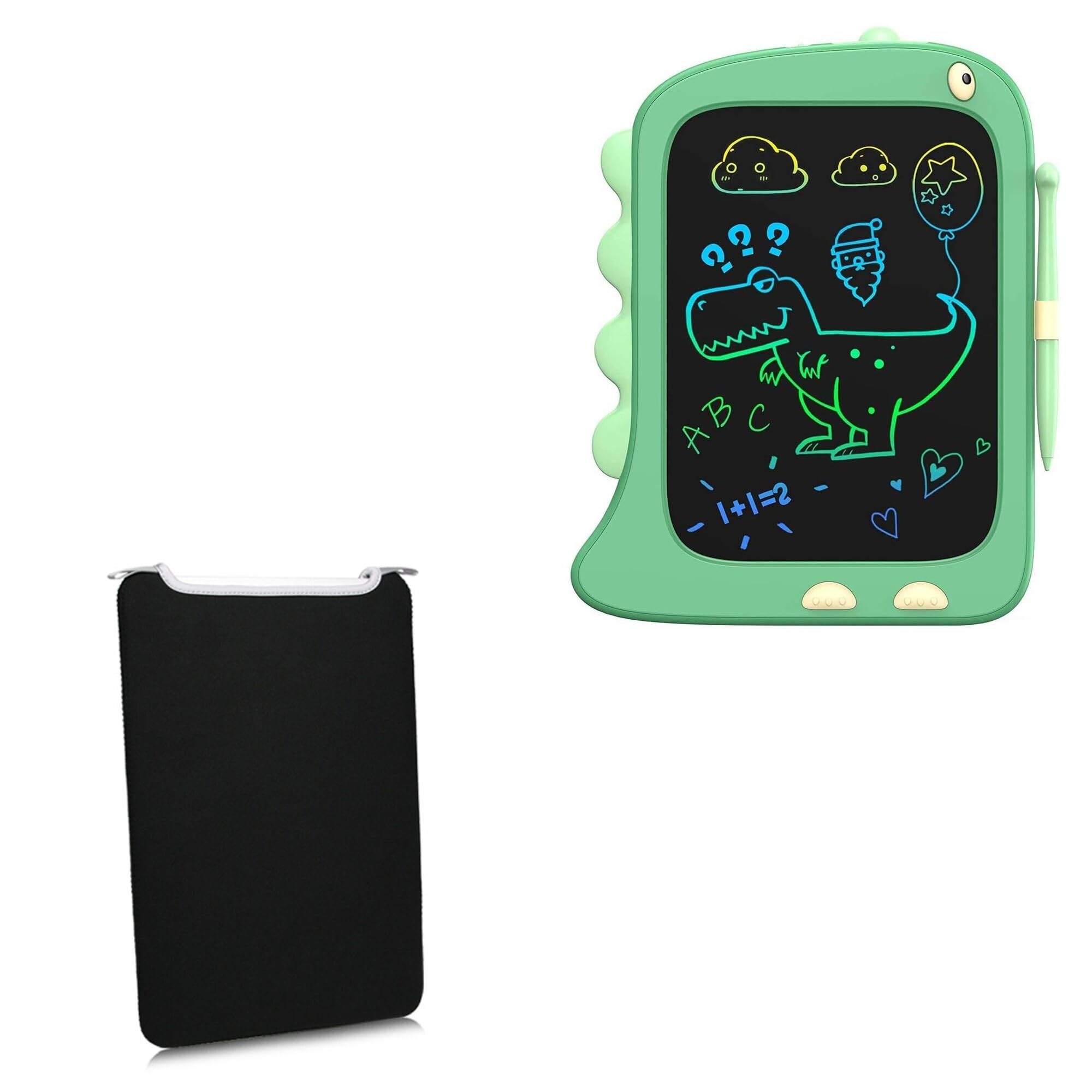 BoxWave Case Compatible with Orsen Writing Tablet Toddler (8.5 in) - SlipSuit, Soft Slim Neoprene Pouch Protective Case Cover - Jet Black