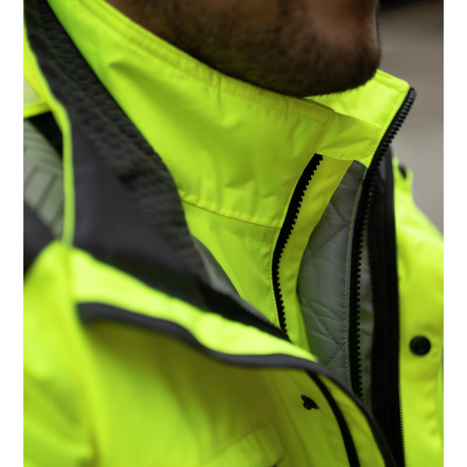 WüRTH MODYF Parka de travail haute-visibilité jaune fluo 4 en 1