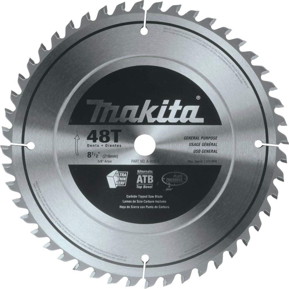 しろうさ Makita A-95934 8-1/2-Inch 48T Carbide-Tipped Miter Saw Blade