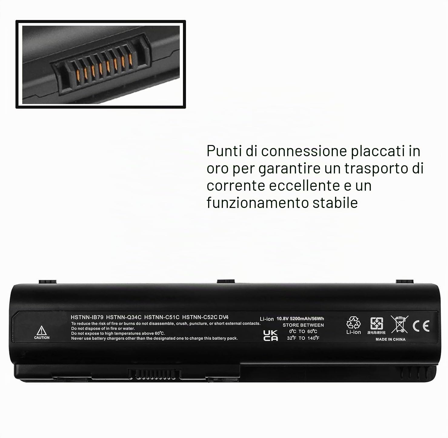 FESTAS EV06 484170-001 HSTNN-CB72 Batteria compatibile con HP Pavilion DV4