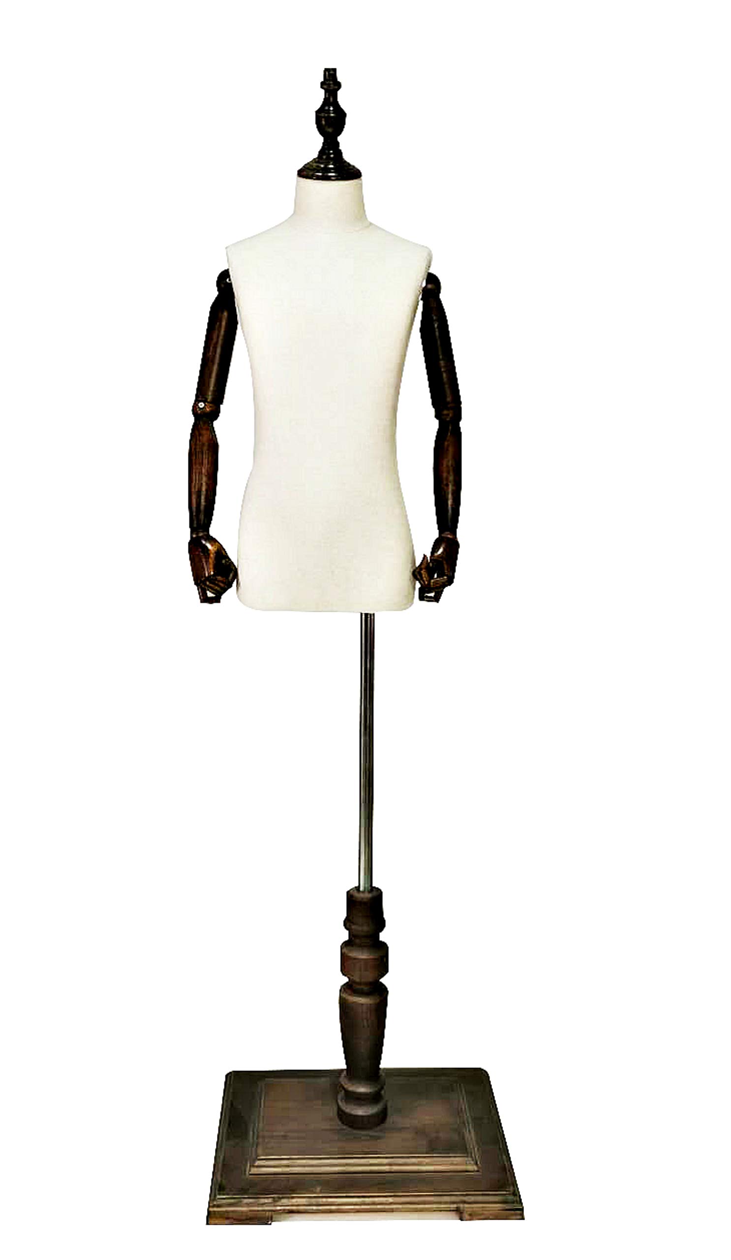 Child Dress Form Mannequin QF0012 - C Body/arms Age 8 with Wood Base