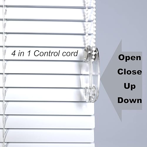 Miniatura 2 de Persianas venecianas de aluminio para ventanas, persianas horizontales opacas para ventanas, ajuste de luz, persianas de ventana de baño, fáciles de