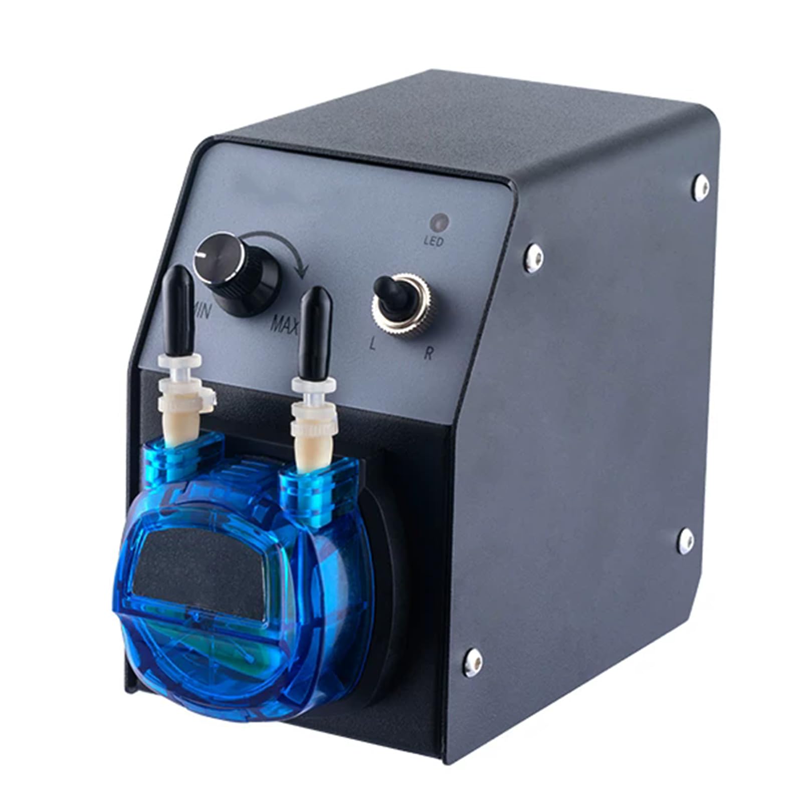 Bomba peristáltica para dosificación de líquidos, velocidad ajustable 40-210 ml/min, incluye tubo BPT de 3,2 x 6,4 mm, ideal para perfusión cuantitativa de laboratorio o fábrica