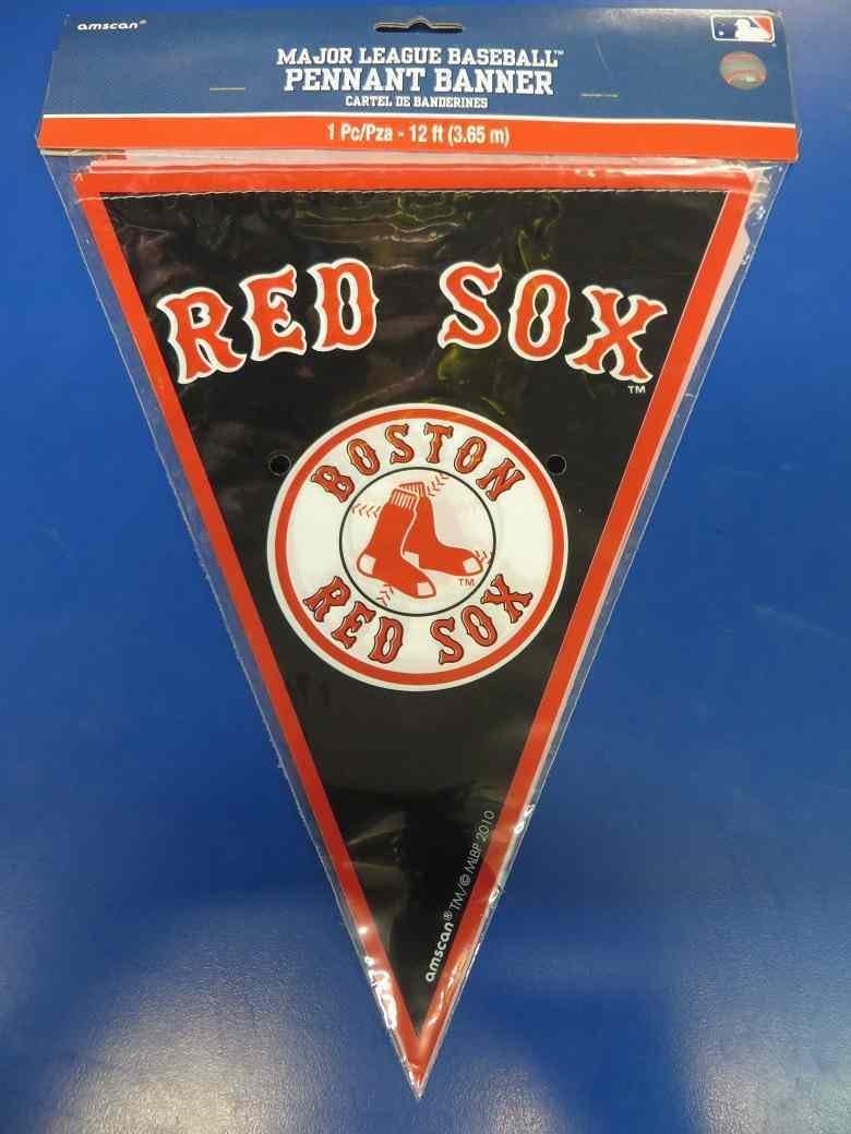 Amscan Boston Red Sox Major League Baseball Pennant Banner - 12 Feet, 1 Pc : Sports & Outdoors