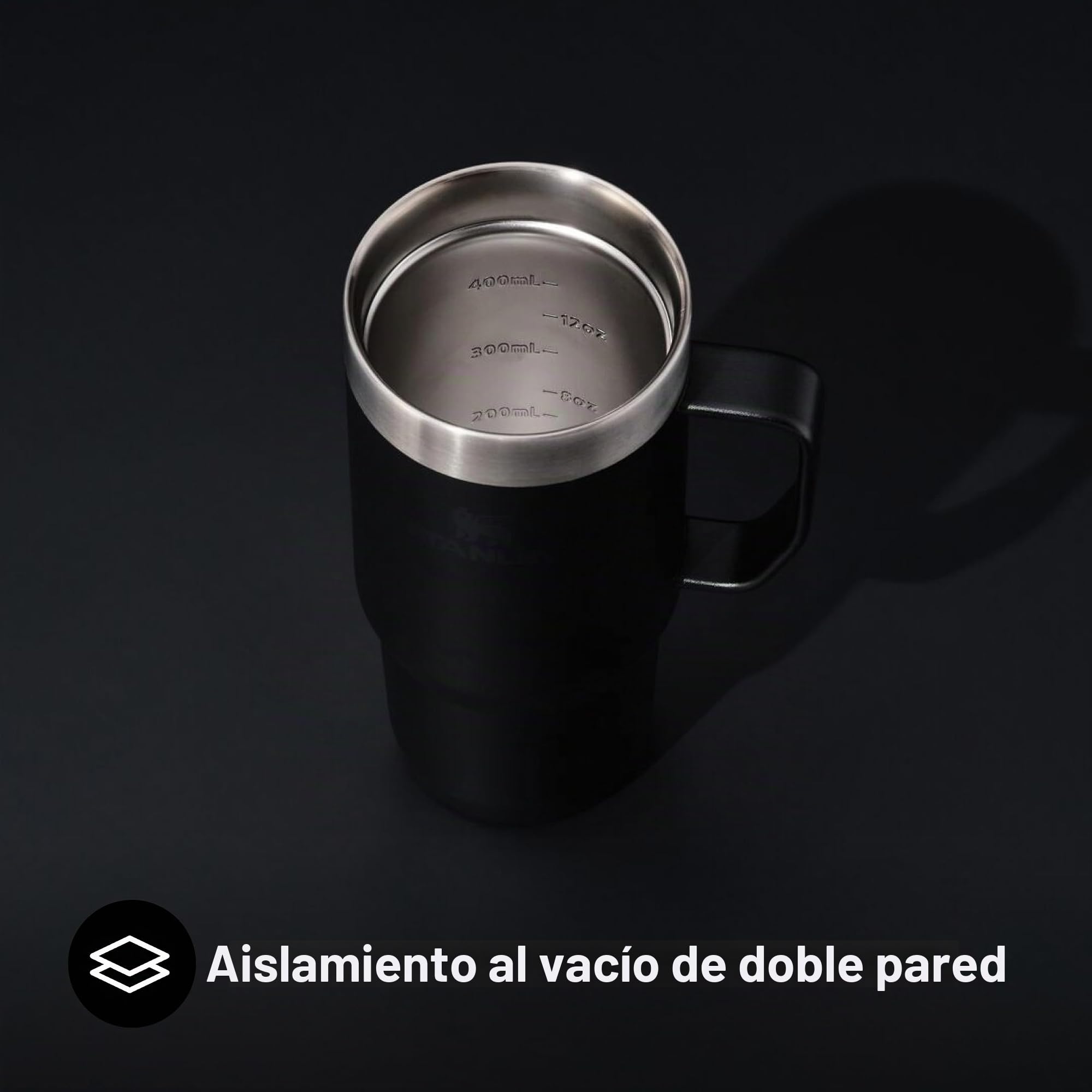 STANLEY 1913 Everyday Suburban Travel Mug - 1,5 Horas Caliente - 5 Horas Frío - 20 Horas Con Hielo - Sin BPA - Apto Para Lavavajillas - Acero Inoxidable