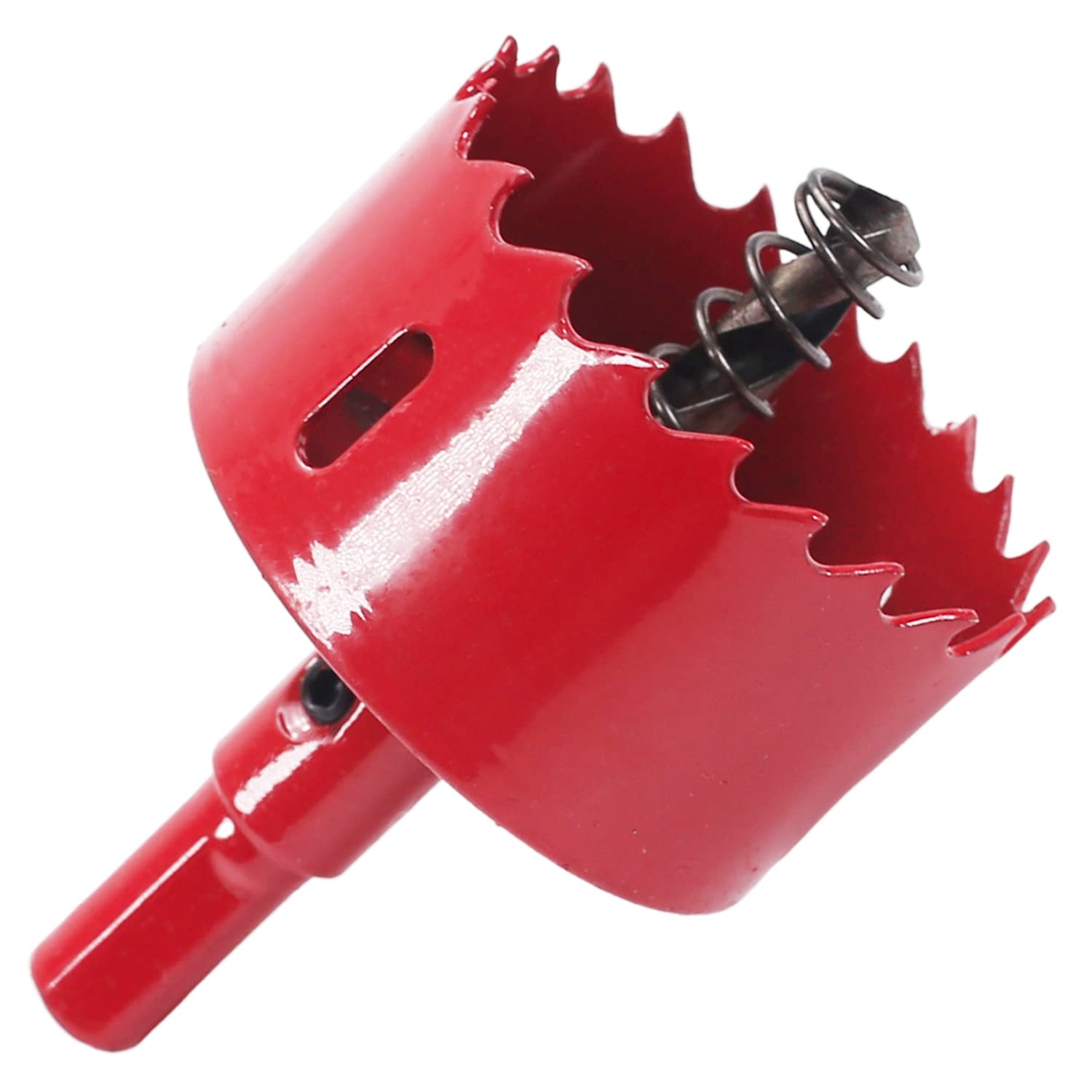 Heyiarbeit 2.1" Bi-Metal Hole Saw 53mm Professional Stainless Steel Drill Bits Cutter 25mm Cutting Depth with Triangular Handle for Cutting Wood