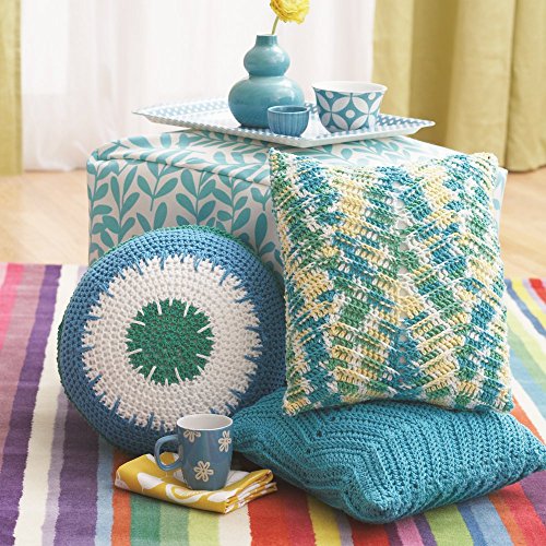 Image of Lily Sugar 'N Cream The Original Solid Yarn, 2.5oz, Medium 4 Gauge, 100% Cotton - Light Blue - Machine Wash & Dry (Pack of 2)
