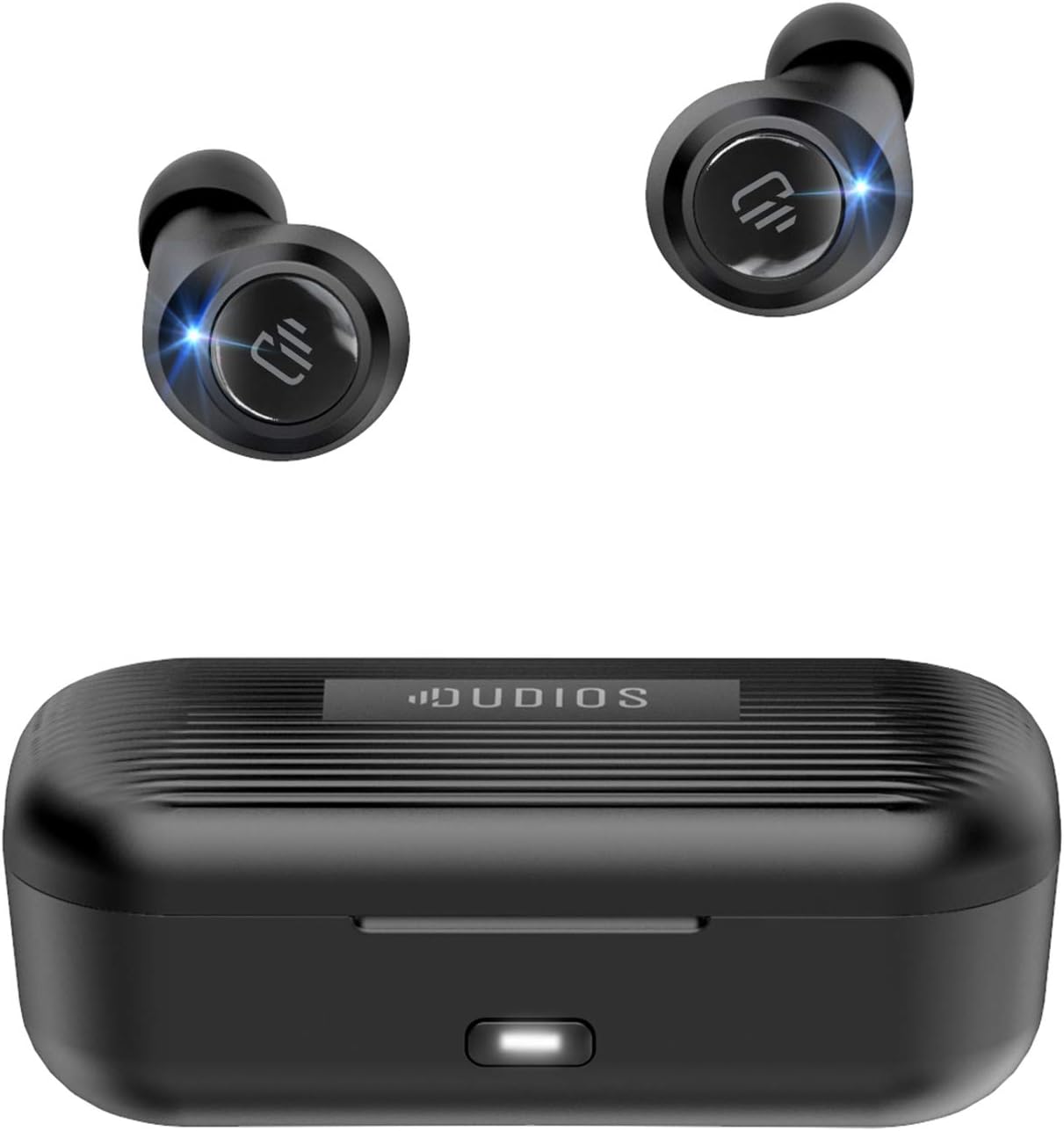 Wireless Earbuds, Bluetooth 5.0 Earphones IPX7 Waterproof/Built-in Microphone/Volume Control/16 Hours Playtime/Single Twin Mode for Android iPhone iOS (Black)