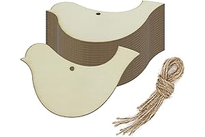 Wooden Birds Cutouts for DIY Crafts and Decor