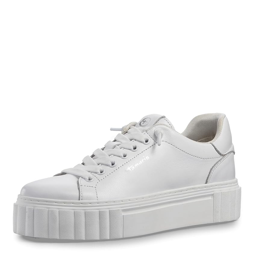Tamaris Donna Sneaker Bequem, White, 36 EU