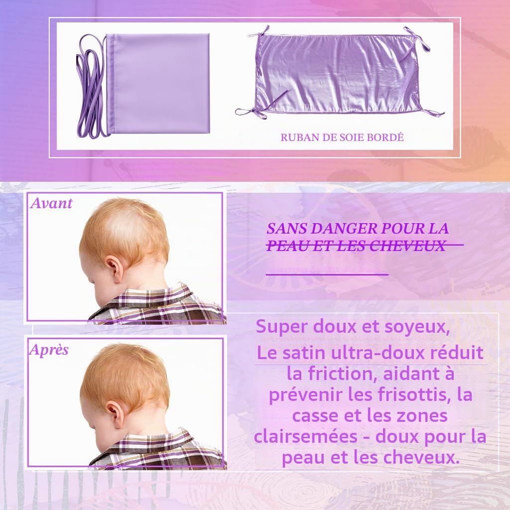 Lot de 2 draps de berceau en satin doux au toucher soyeux pour berceau rectangulaire matelas nouveau-né