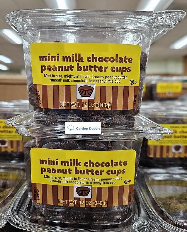 Generic Trader Joe's Mini Milk Chocolate Peanut Butter Cups 12oz 340g (Two Tubs), Full Size