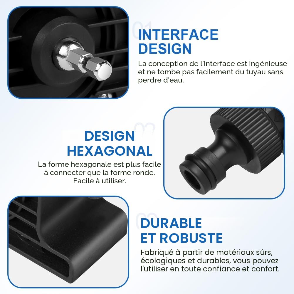 Flintronic Mini Pompe à Eau Électrique pour Perceuse Sans Fil - Pompe à Gasoil et Essence avec Accessoires pour Pompage Rapide d'Huile - Idéal pour Maison, Jardin, Piscine, Fontaine