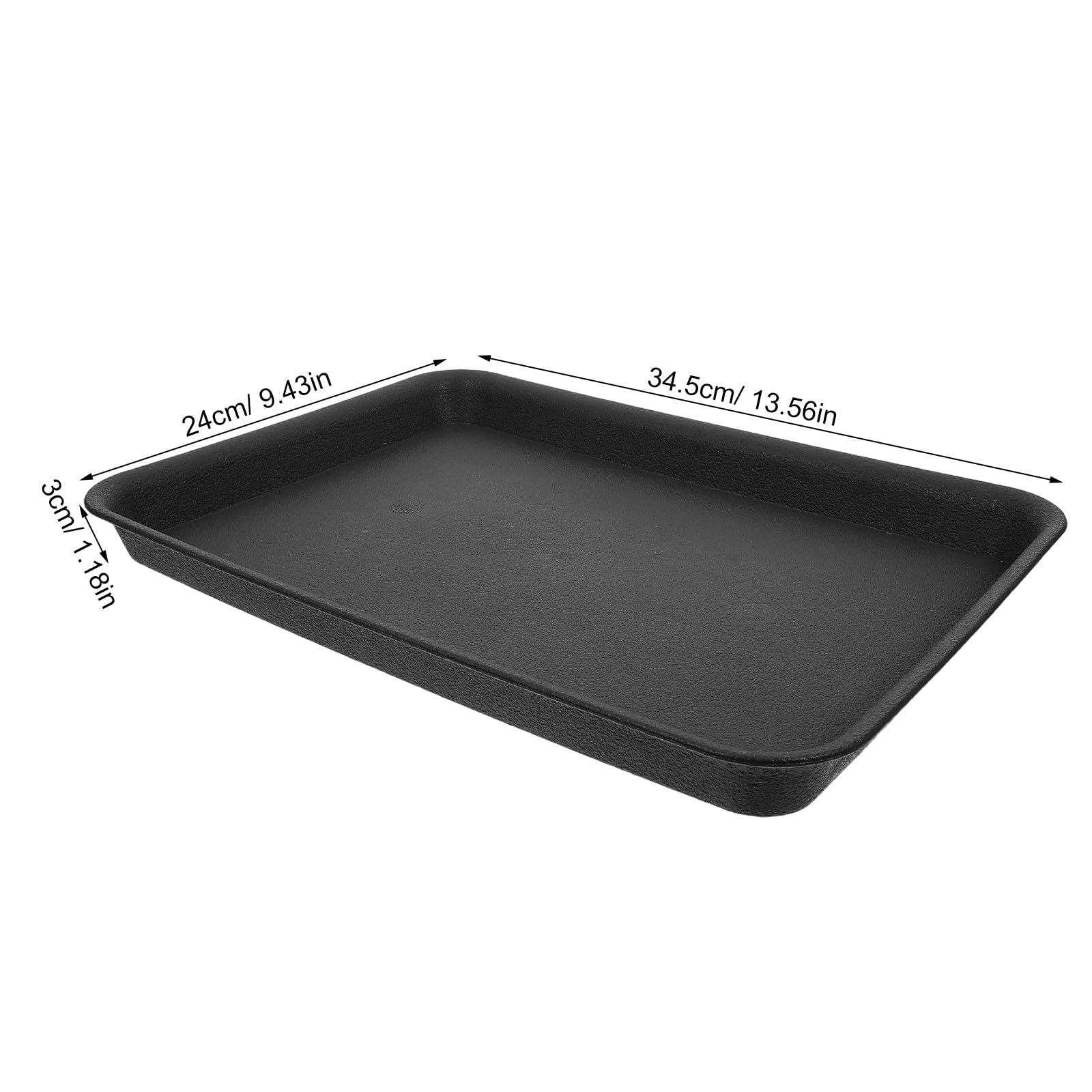 Operitacx 4 vassoi rettangolari in plastica per Piante, vaschette di Raccolta dell'Acqua per vasi, Base del Frigorifero e Piano di Lavoro, sottovaso per fioriere, Porta Erbe aromatiche da