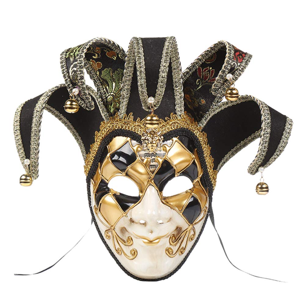 NUOBESTY Masquerade Mask for Couple Mardi Gras Masks for Women Halloween Wall Decor Mardi Gras Masks for Adults Masquerade Mask for Men Theater Mask Court Mask Woman Household