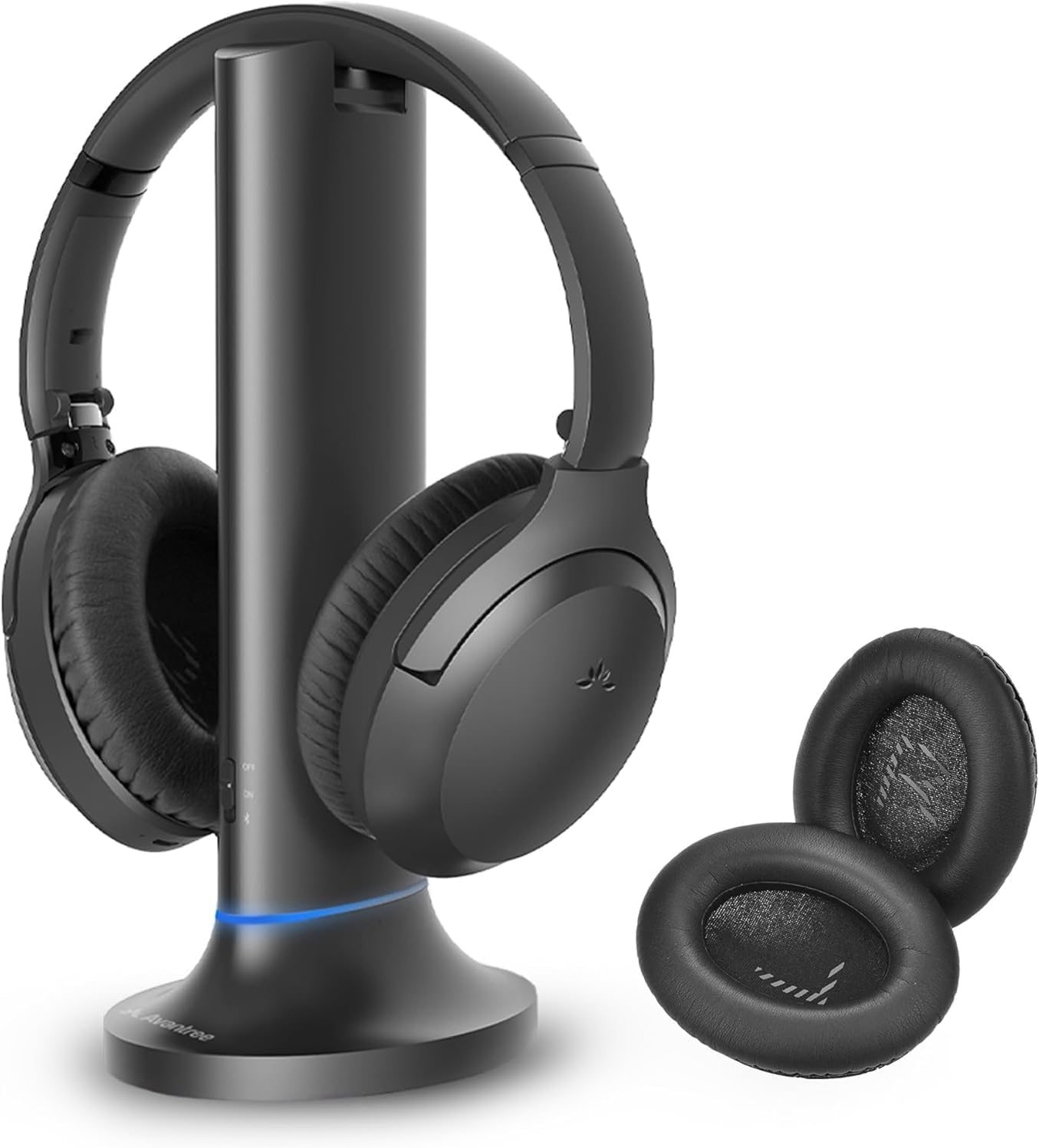 Avantree Opera Plus & Coussinets de Rechange – Casque TV sans Fil avec Modes Cinéma et Dialogue Clair