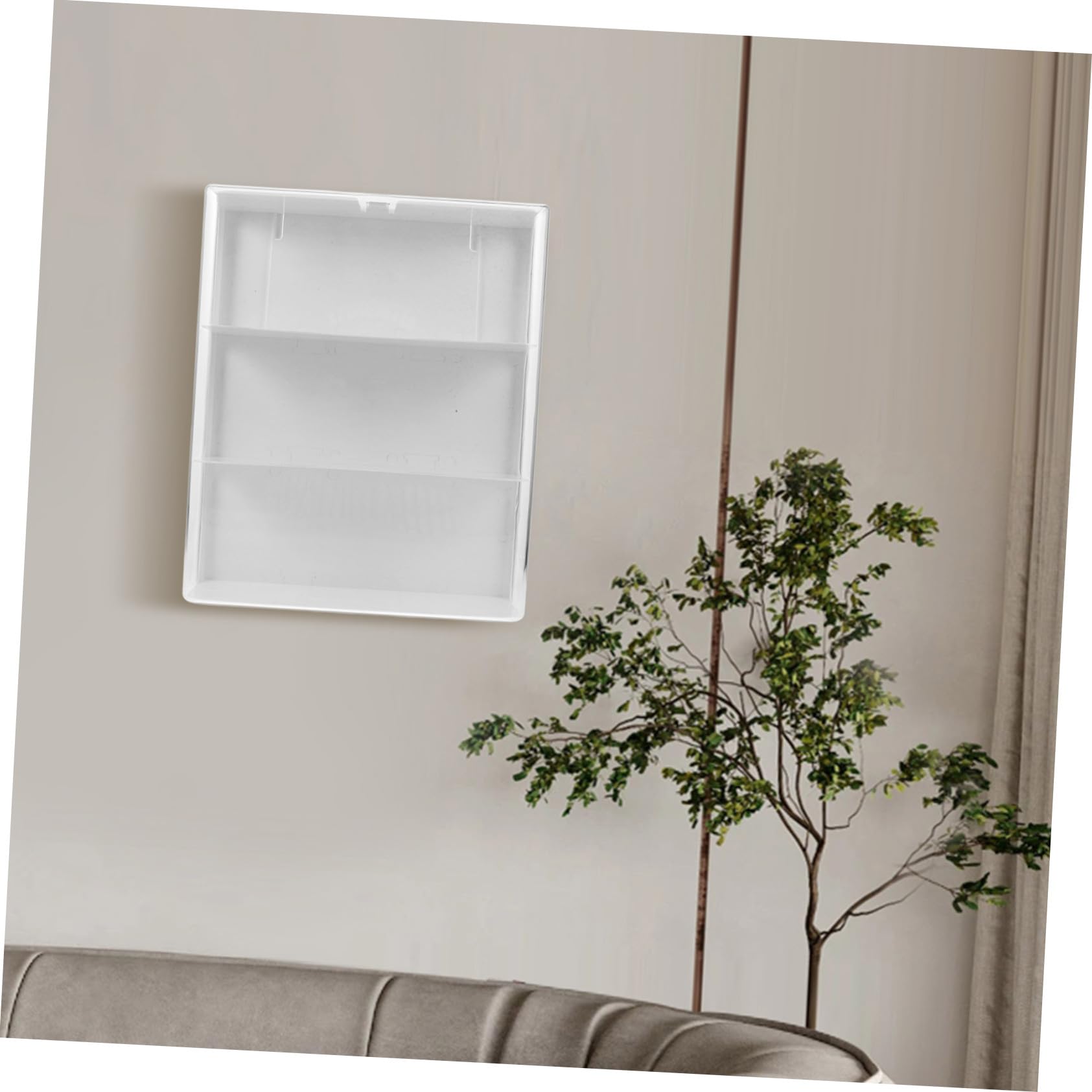 Transparente Wandmontage Vitrine aus Acryl Verstellbares Displaygehäuse mit Tür Multifunktionale Aufbewahrungsbox für Sammelfiguren und Blind Boxen Robust Kratzfest Platzsparend