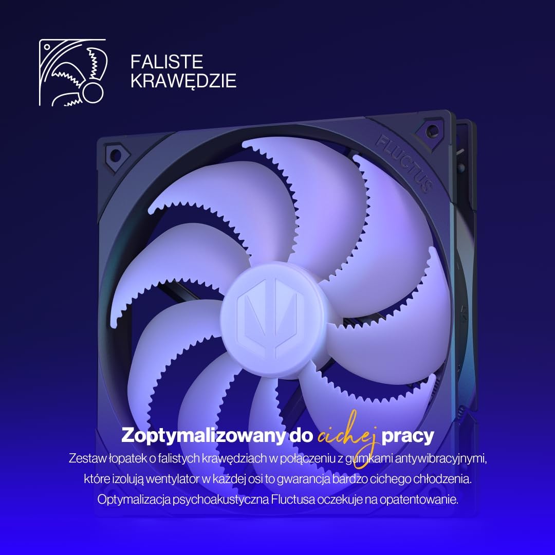 ENDORFY Fluctus 140 PWM ARGB, wentylator obudowy komputerowej, wysoka wydajność i cisza, 140 mm, podświetlenie ARGB | EY4A004