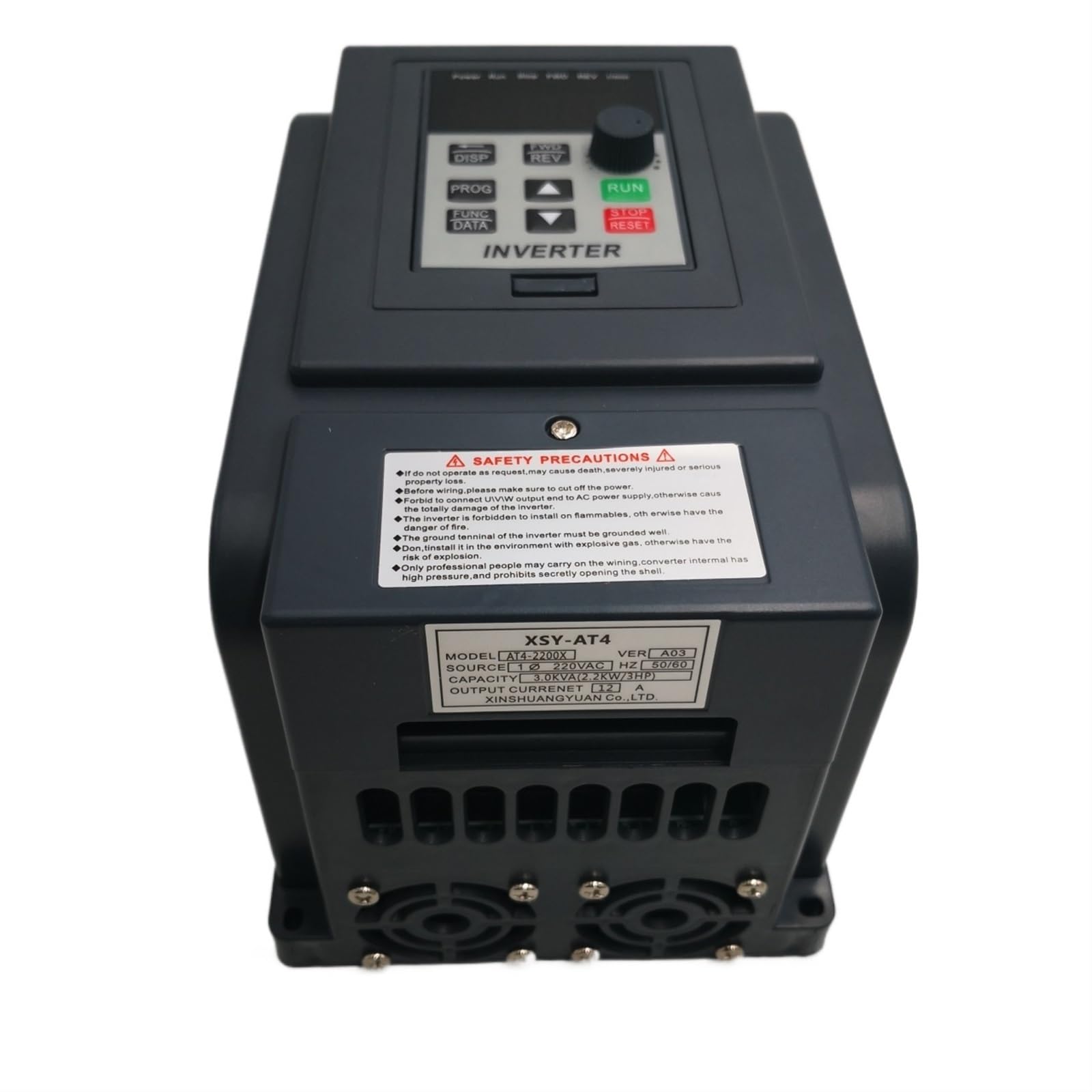 Amazon.com: XSY-AT4 2.2KW(3HP) 220V Single Phase Input and 380-3Phases ...