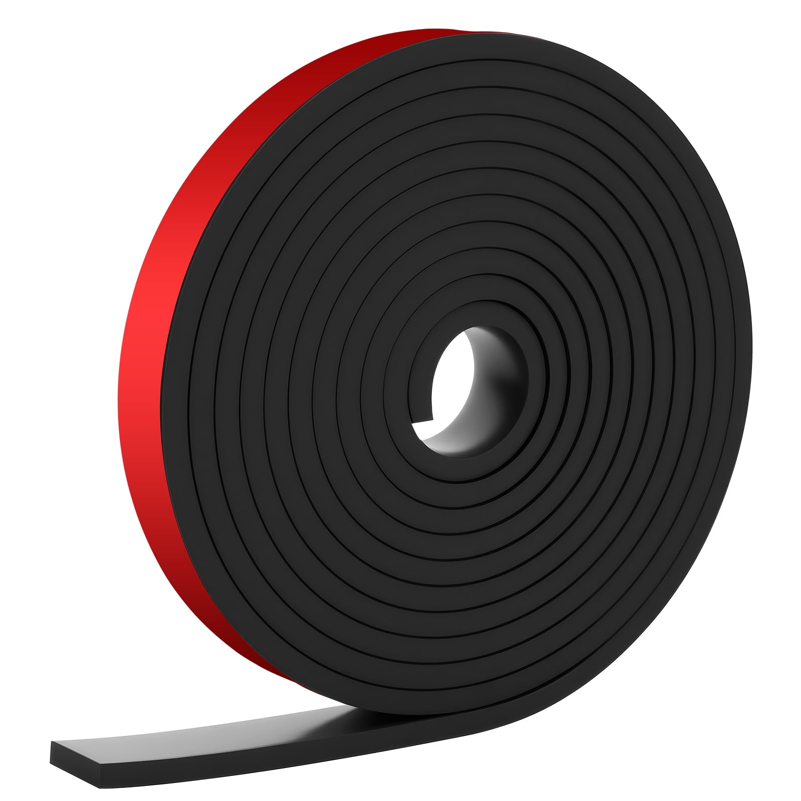 Tira de Goma Flexible Rollo de Caucho 3m×20mm×5mm, Plancha Goma Adhesivo,Gomas de Neopreno Plancha,para Sellos de Bricolaje,Protección de Revestimientos de Pisos,Antivibración,Antideslizante