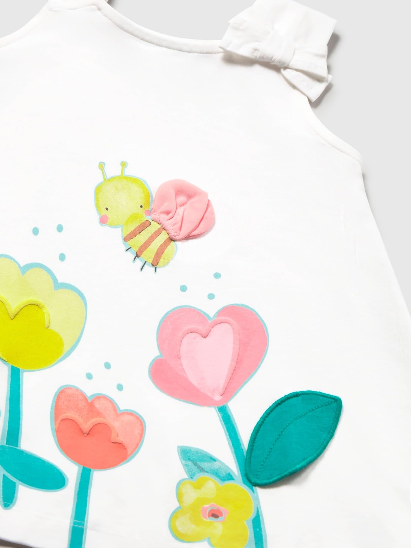 Mayoral Vestido Grafica para bebé niña Blanco