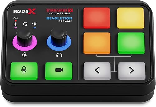Miniatura 2 de RØDE X Streamer X Interfaz de audio integrada profesional y tarjeta de captura de video 4K con conectividad XLR, HDMI y TRRS para streaming, juegos