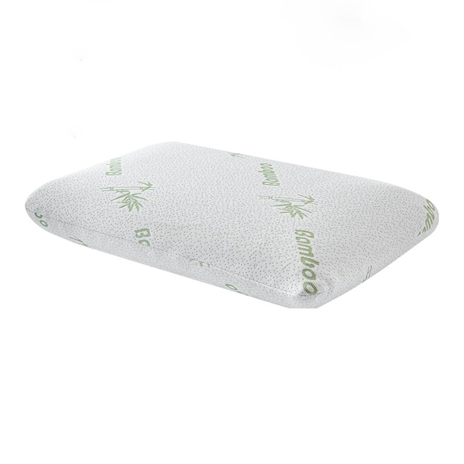 Almohada De Espuma Con Memoria Almohada de espuma viscoelástica Fibra de bambú Almohada de espuma viscoelástica agradable for la piel Almohada de pan de rebote lento Cuidado del cuello cervical de un