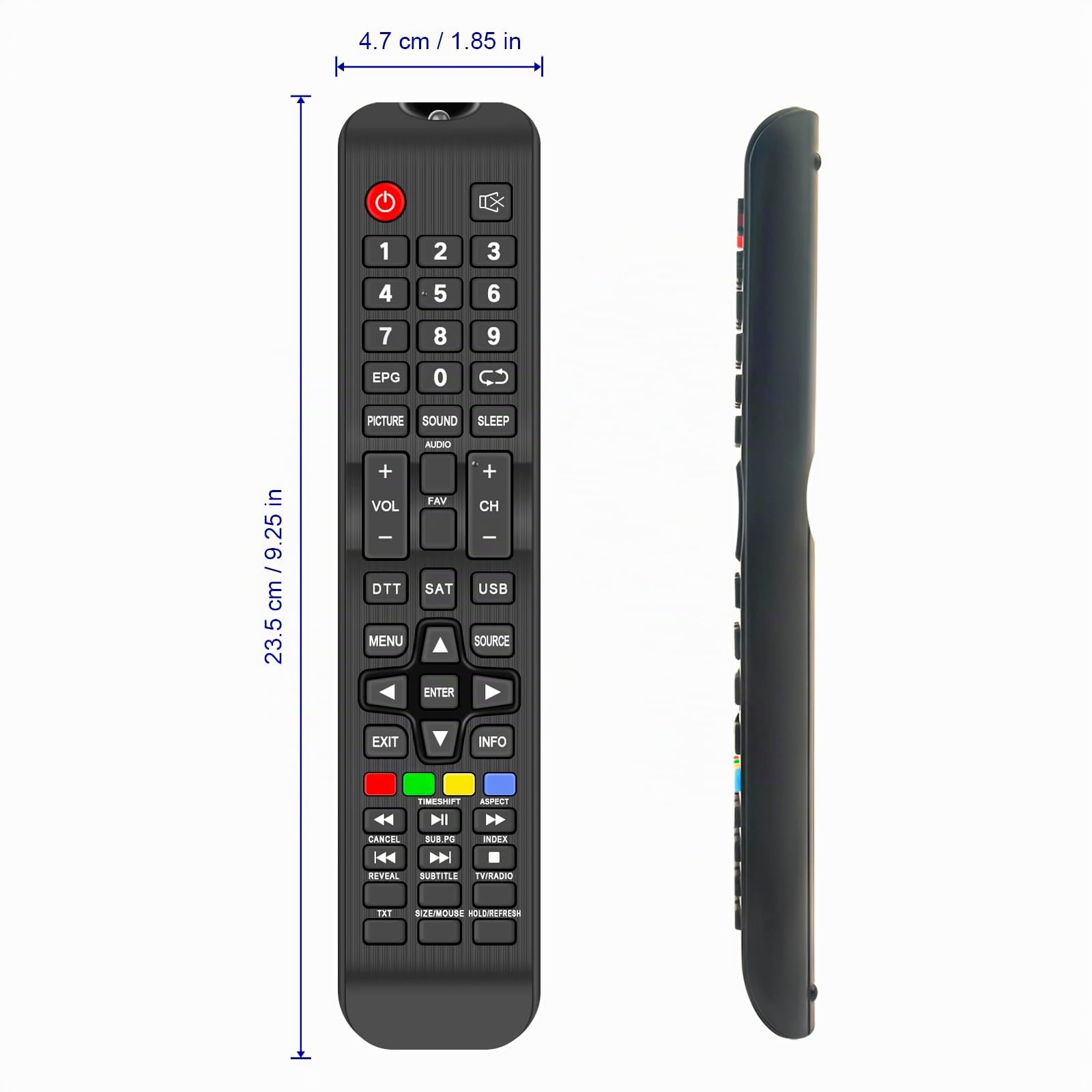 Telecomando AULCMEET CX-511 Per Smart-Tech TV Serie T2 – Sostitutivo, Nessuna Programmazione, Pronto All'uso - 4