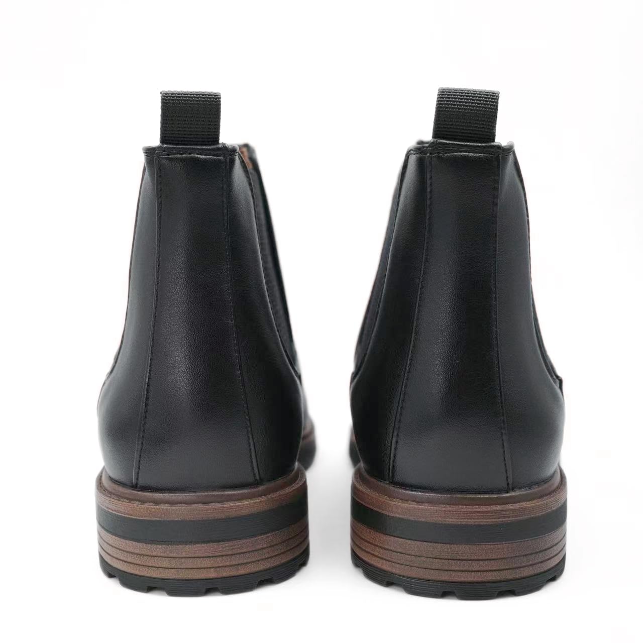 Finishing & Sewing Botas Chelsea de hombre, botines de vestir casuales fáciles de poner