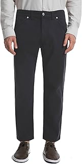 Skinny Khaki Pants for Men Short Inseam 26 27" Cropped Ankle Length Slim Fit