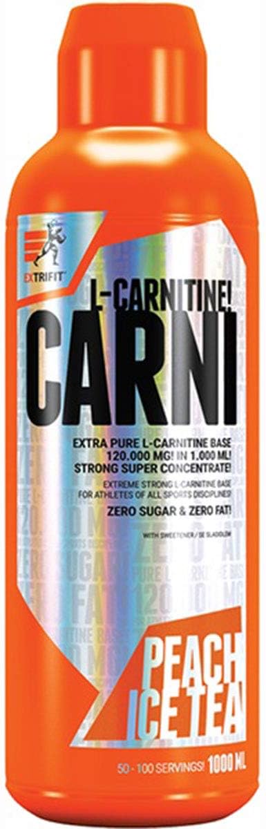 L-Carnitine Geconcentreerde Vloeistof – 1 pak x 1000 ml – Vetverbrander (Peach Ice Tea)